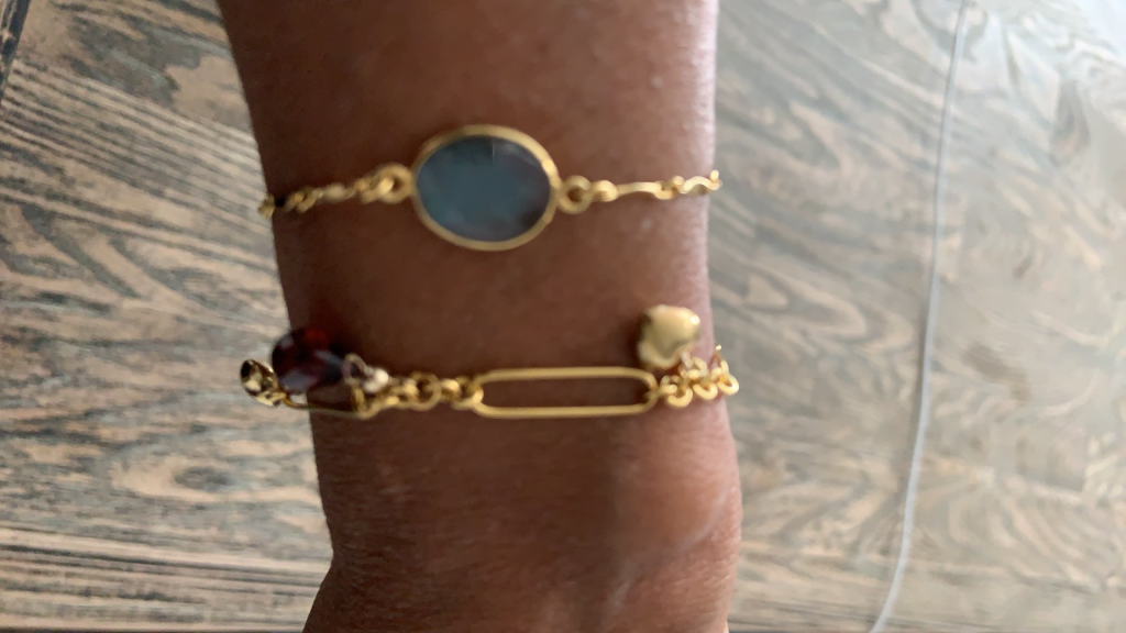 Wearing New Bracelets