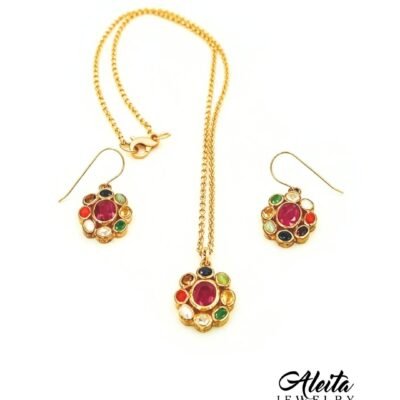 multi-gemstone-necklace-and-earrings-Aleita-Jewelry-1