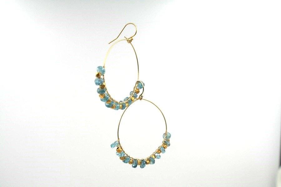 Aquamarine Gemstone Earrings