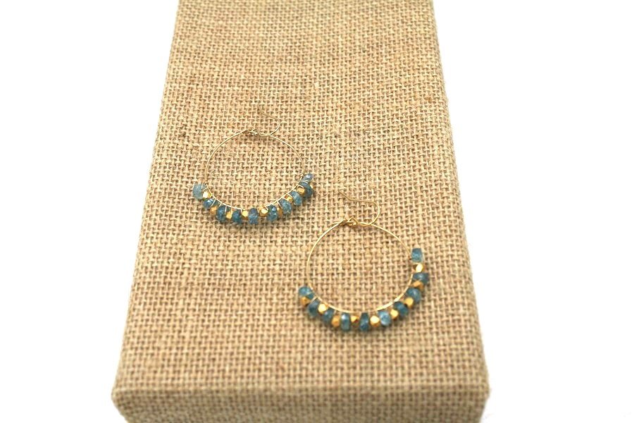 Aquamarine Gemstone Earrings