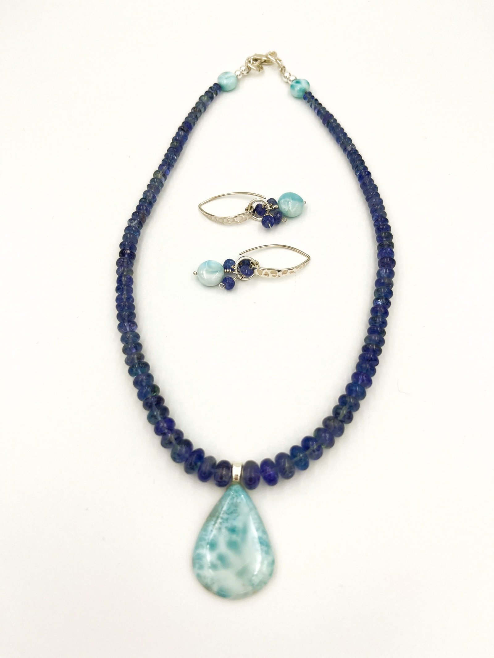 Tanzanite & Larimar Necklace Set