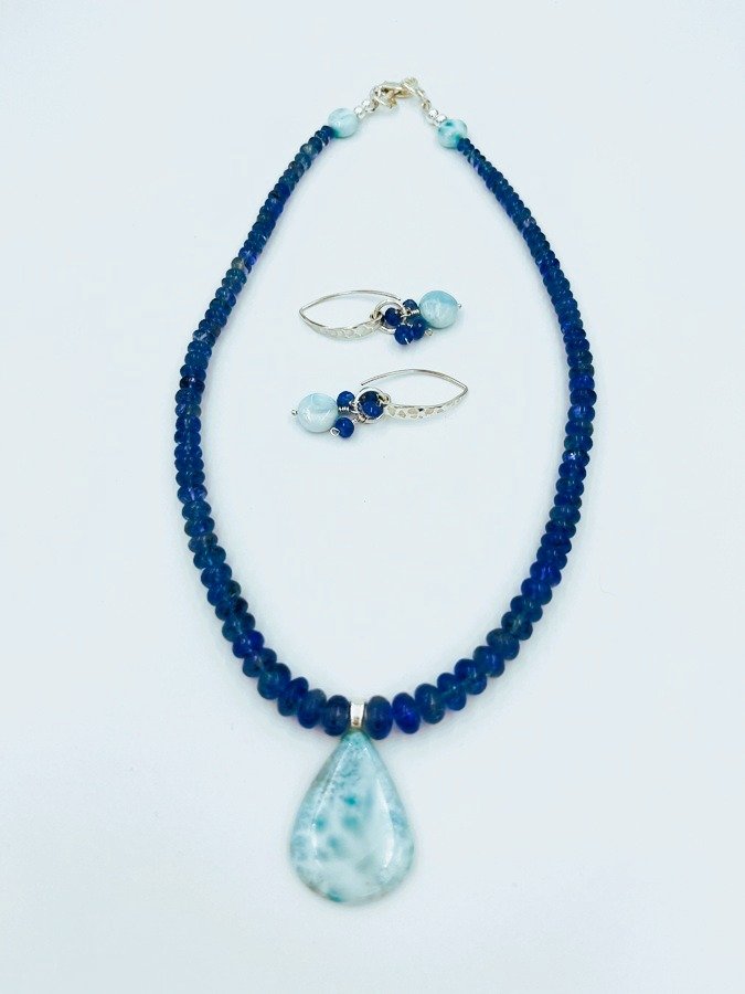 Larimar & Tanzanite Necklace Set