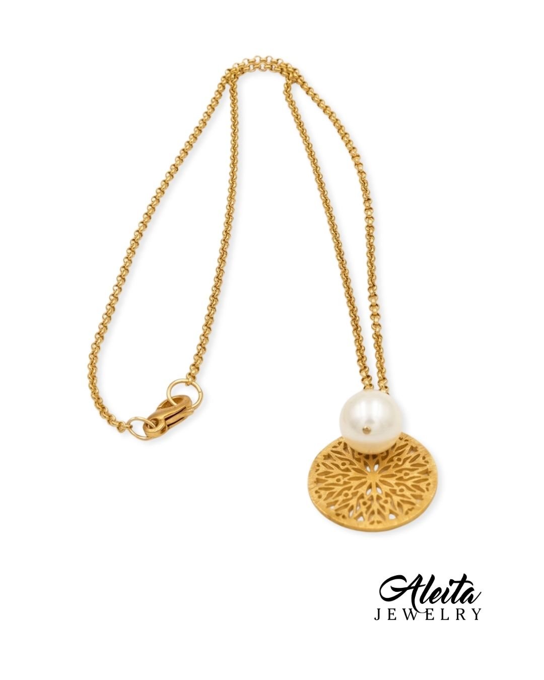 gold-mandala-necklace-and-earrings-set-Aleita-Jewelry-3