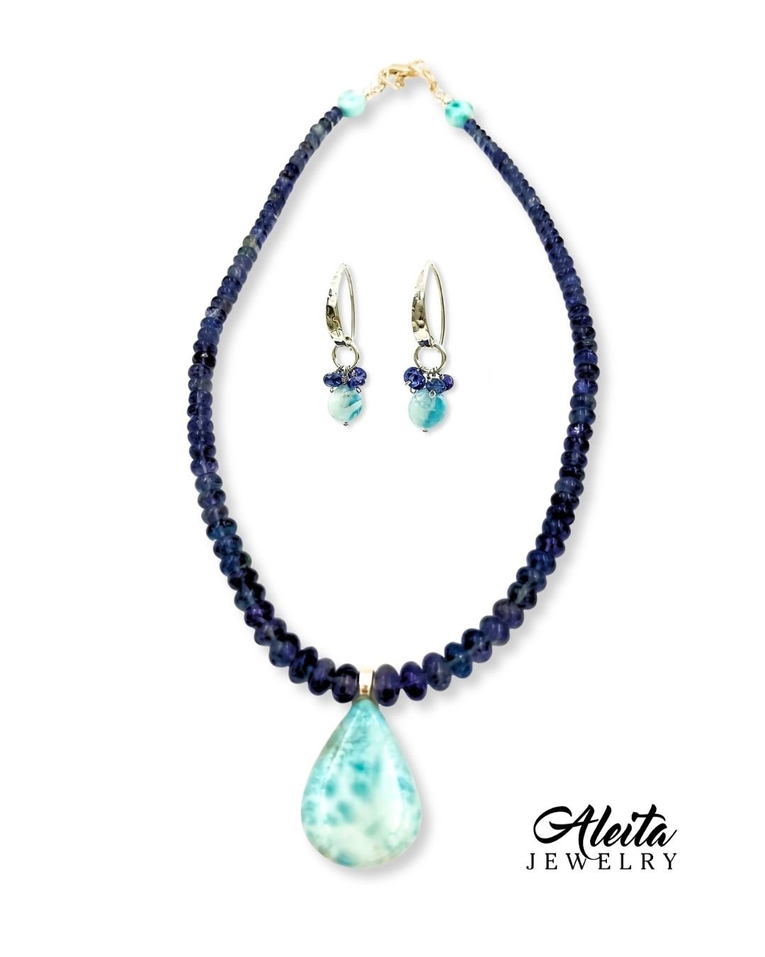 tanzanite-and-larimar-necklace-set-Aleita-Jewelry-1c